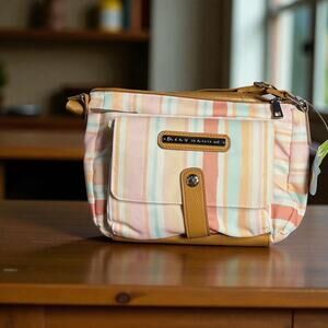 Lily Bloom Crossbody Bag Painted Stripe | Eco-Friendly Recycled KARMA BLOOM
